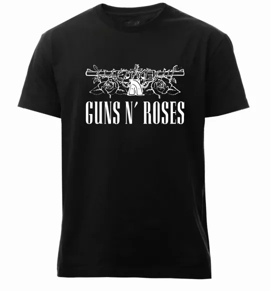 Мужская премиум футболка Guns N` Roses Черный фото