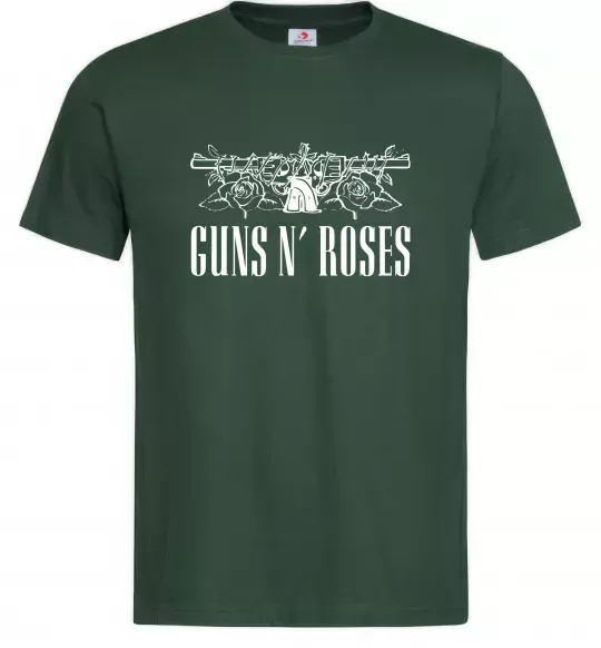 Мужская футболка Guns N` Roses Темно-зеленый фото