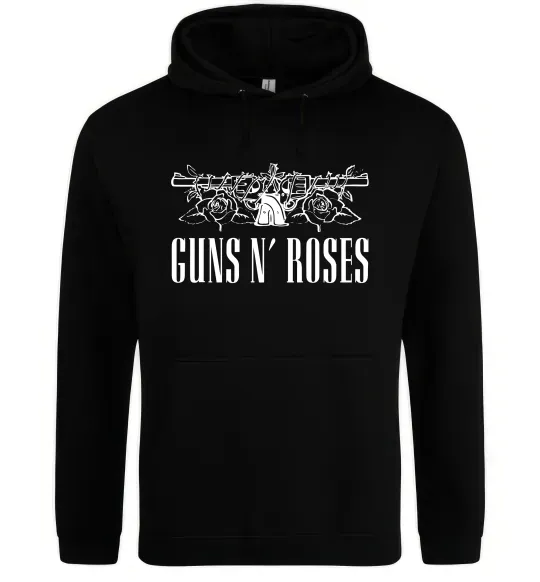 Мужская толстовка (худи) Guns N` Roses Черный фото
