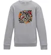 Детский Свитшот Олдскул вовк Серый меланж фото