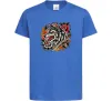 Детская футболка Олдскул вовк Ярко-синий фото