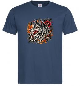 Мужская футболка Олдскул вовк