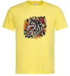 Чоловіча футболка Олдскул вовк Лимонний фото