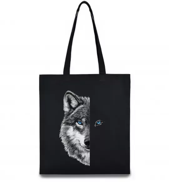 Эко-сумка Вовк око Черный фото