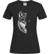 Женская футболка Вовк око Черный фото