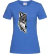 Женская футболка Вовк око Ярко-синий фото
