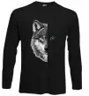 Лонгслив Вовк око Черный фото