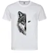 Мужская футболка Вовк око Белый фото