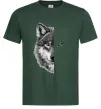 Мужская футболка Вовк око Темно-зеленый фото