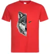 Мужская футболка Вовк око Красный фото