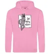 Мужская толстовка (худи) Іх віль ніхт Розовый фото