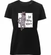 Женская премиум футболка Іх віль ніхт Черный фото