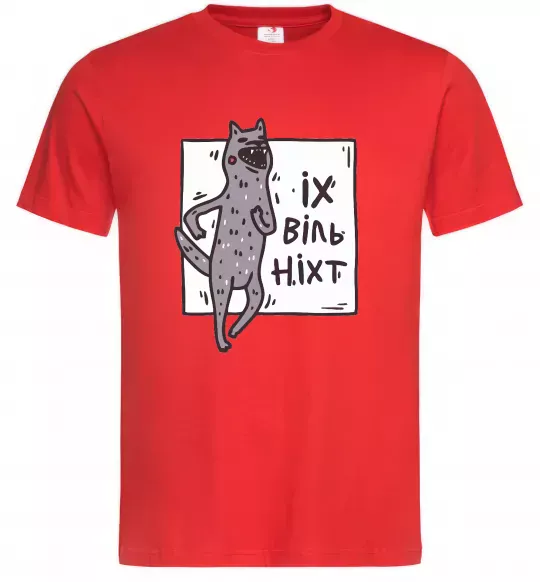 Мужская футболка Іх віль ніхт Красный фото