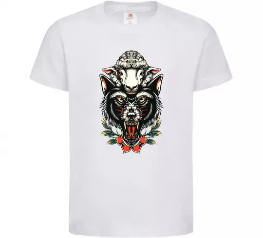 Детская футболка Вовк в овечій шкурі Белый фото