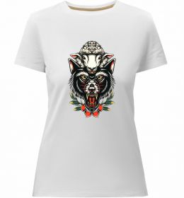 Женская премиум футболка Вовк в овечій шкурі