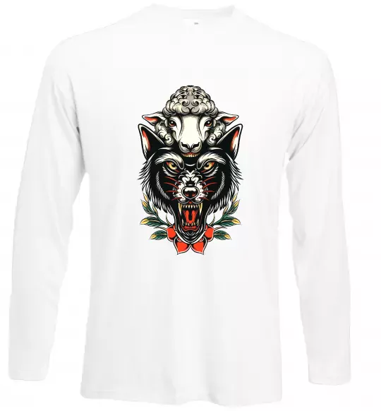 Лонгслив Вовк в овечій шкурі Белый фото
