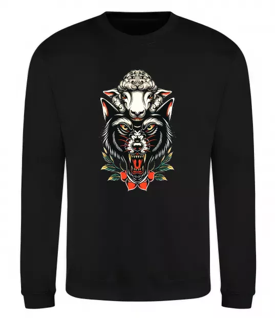 Свитшот Вовк в овечій шкурі Черный фото