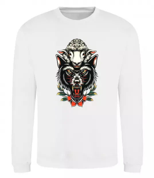 Свитшот Вовк в овечій шкурі Белый фото