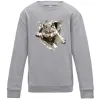 Детский Свитшот Вовк стрибок Серый меланж фото
