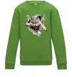 Детский Свитшот Вовк стрибок Лаймовый фото