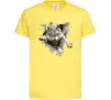 Дитяча футболка Вовк стрибок Лимонний фото