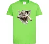 Дитяча футболка Вовк стрибок Лаймовий фото