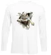 Лонгслив Вовк стрибок Белый фото