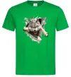 Мужская футболка Вовк стрибок Зеленый фото
