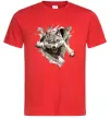 Мужская футболка Вовк стрибок Красный фото
