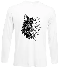 Лонгслив Alpha wolf Белый фото Лонгслив Alpha wolf Белый фото