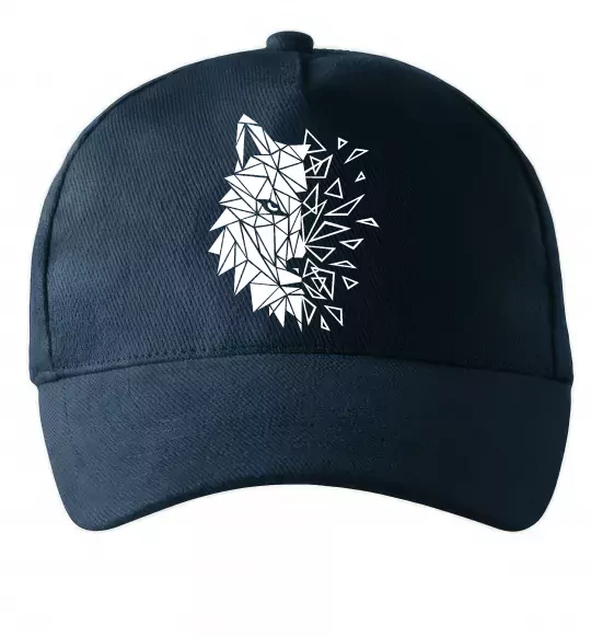 Кепка Вовк мозаїка Темно-синий фото