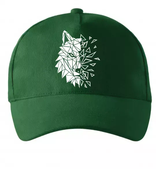 Кепка Вовк мозаїка Темно-зеленый фото