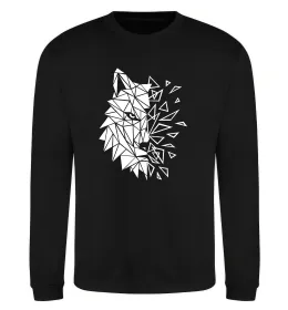 Світшот Multicolor wolf Чорний фото
