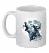 Чашка керамическая Lone wolf Белый фото