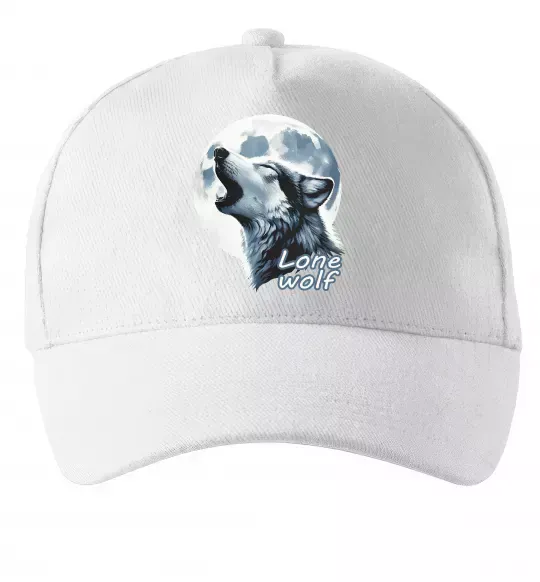 Кепка Lone wolf Білий фото