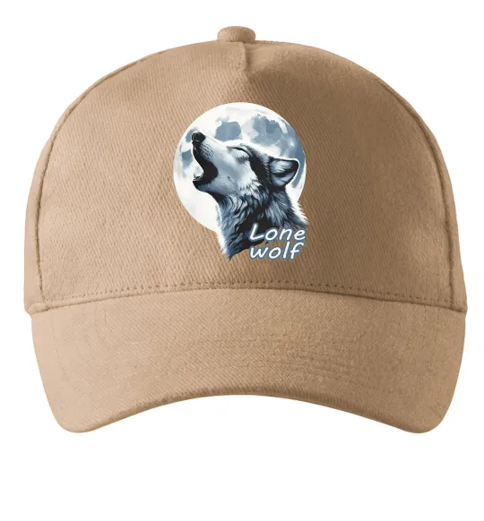 Кепка Lone wolf Песочный фото