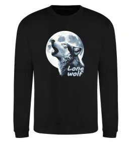 Свитшот Lone wolf Черный фото