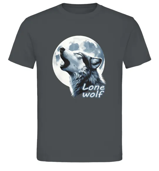Мужская футболка Lone wolf Графит фото