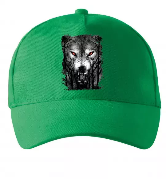 Кепка Вовк ліс Зелений фото