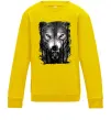 Детский Свитшот Вовк ліс Солнечно желтый фото
