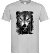 Чоловіча футболка Вовк ліс Сірий Чоловіча футболка Вовк ліс Сірий фото