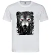 Чоловіча футболка Вовк ліс Білий Чоловіча футболка Вовк ліс Білий фото