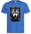 Чоловіча футболка Вовк ліс Яскраво-синій Чоловіча футболка Вовк ліс Яскраво-синій фото