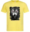 Чоловіча футболка Вовк ліс Лимонний Чоловіча футболка Вовк ліс Лимонний фото