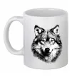 Чашка керамическая Вовк голова Белый Чашка керамическая Вовк голова Белый фото