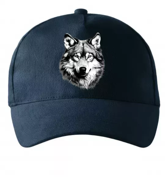 Кепка Вовк голова Темно-синий фото