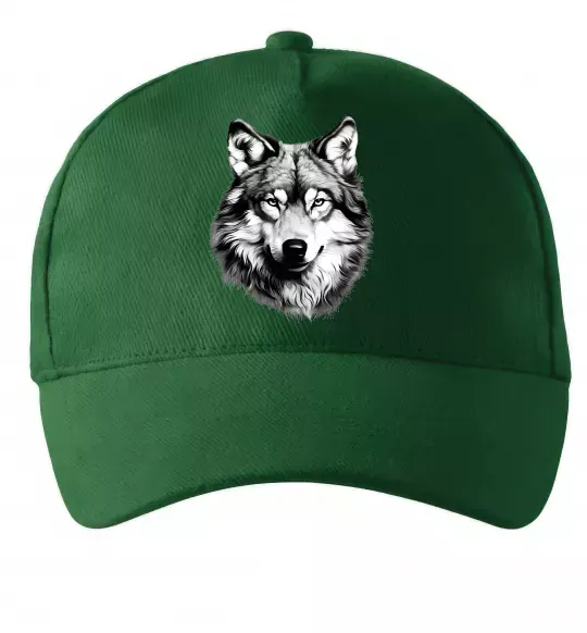 Кепка Вовк голова Темно-зеленый фото