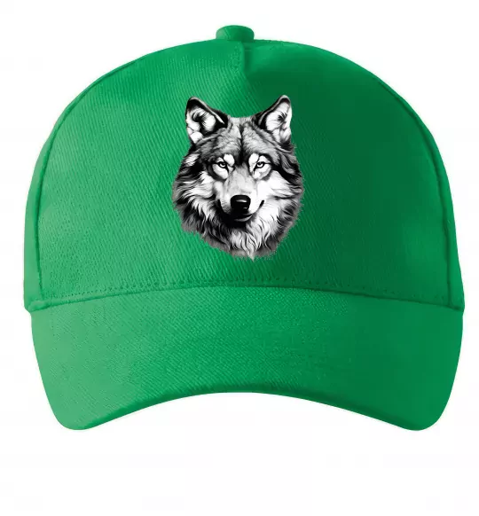 Кепка Вовк голова Зеленый фото