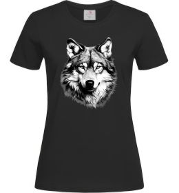 Жіноча футболка Вовк голова