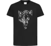 Детская футболка Вовк морда Черный фото